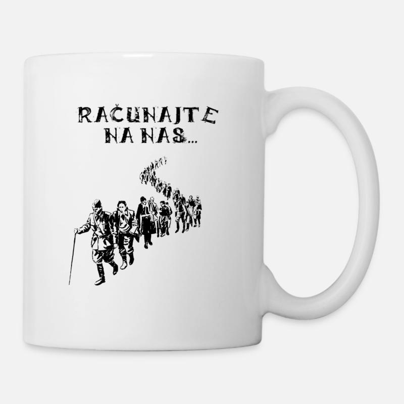 Partizani - Racunajte na nas (b) - Mug - white