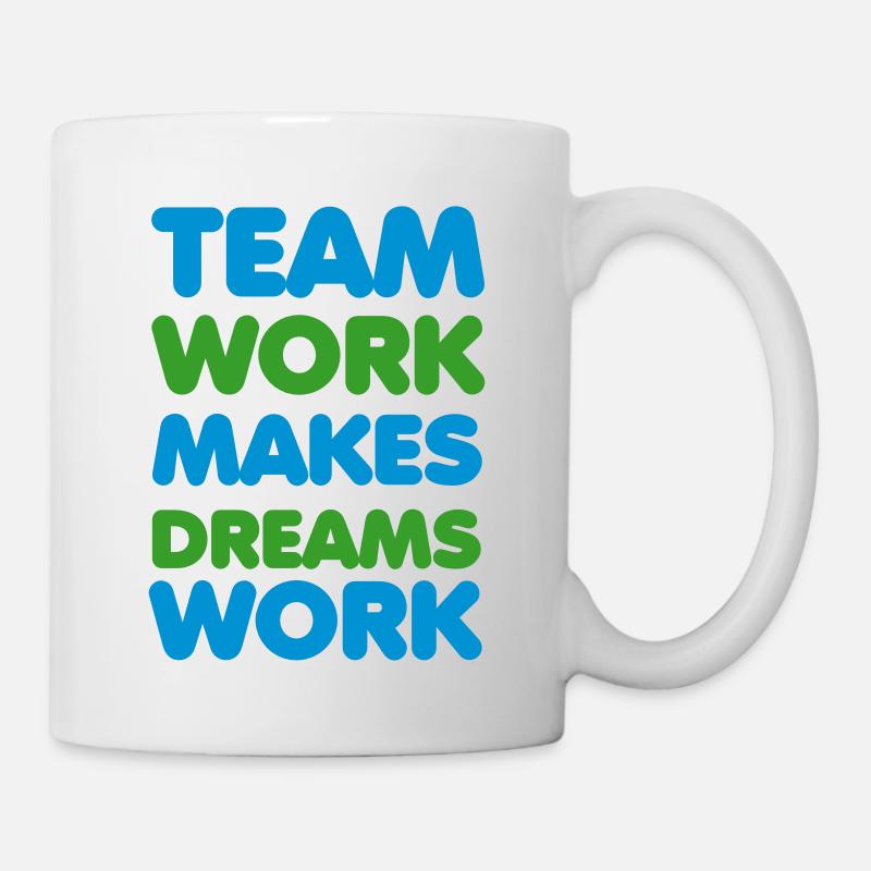 Team Work - Tasse - Weiß