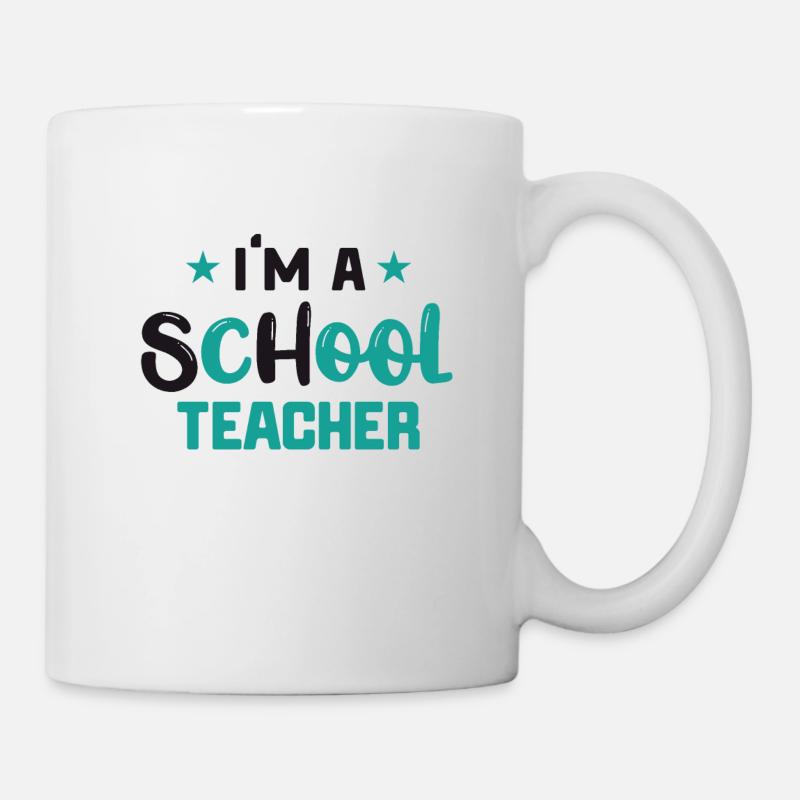 Ich bin ein cooler Lehrer Geschenk für Lehrer - Tasse - Weiß