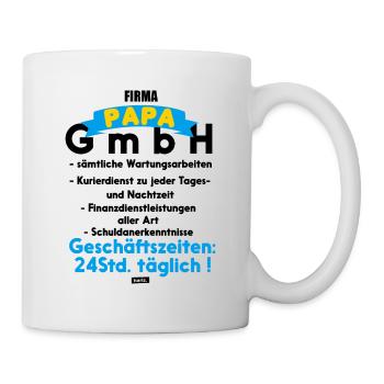 Papa GmbH 2 HARIZ Papa Fête des Pères Cadeau - Mug blanc - blanc - Droite