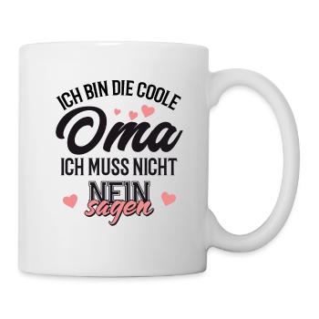 Coole Oma Geschenk für Oma - Tasse - Weiß - Rechts