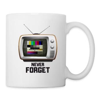 Testbild 80s 90s party - Mug blanc - blanc - Droite