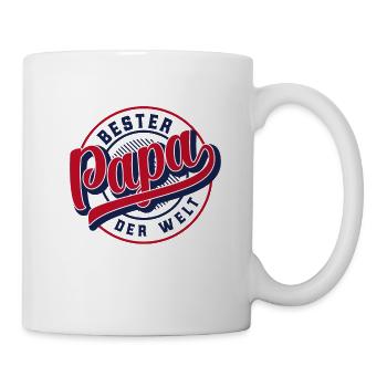 Bester Papa der Welt - Tasse - Weiß - Rechts