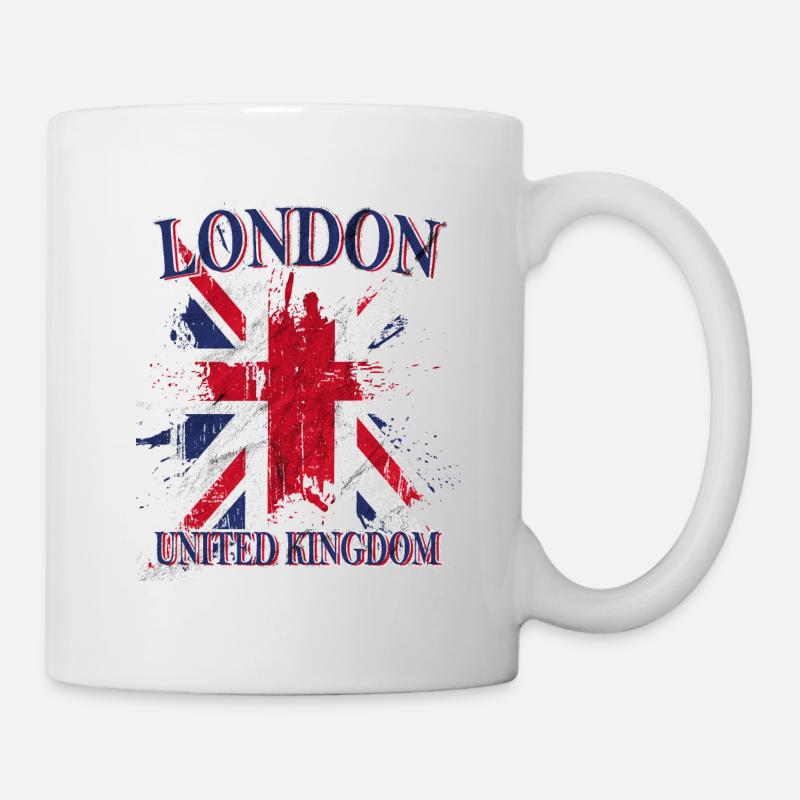 London -Union Jack - Tasse - Weiß