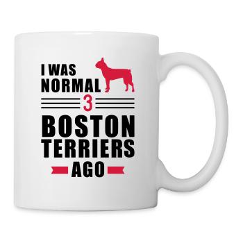 Boston Terrier - Tasse - Weiß - Rechts