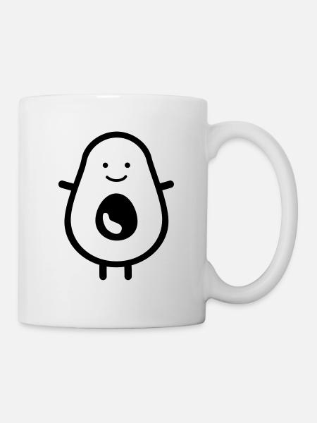 Avocado - Tasse - Weiß