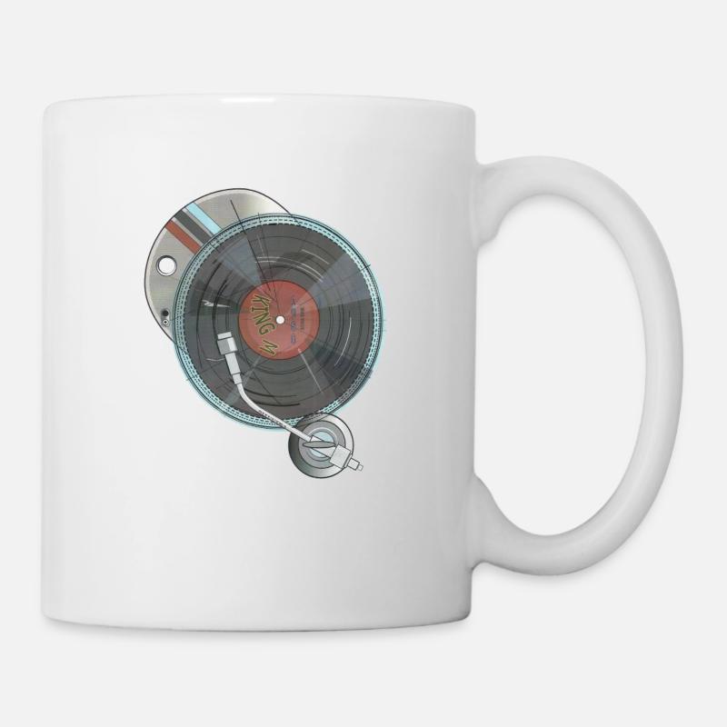 Tourne-disques - Mug blanc - blanc