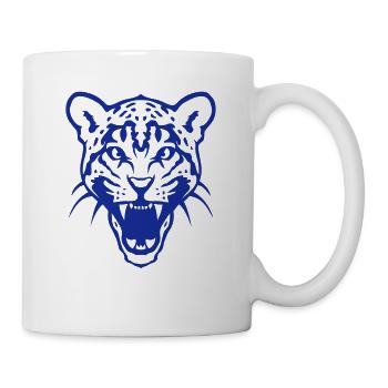 Leopards offenes Maul - Tasse - Weiß - Rechts