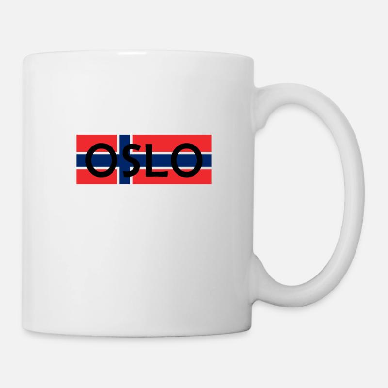 Oslo Norwegen - Tasse - Weiß