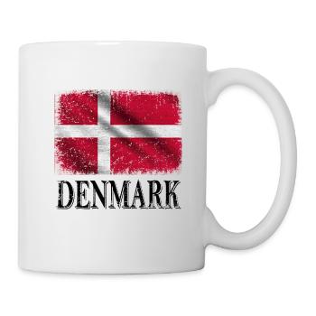 Danemark, drapeau du Danemark - Mug blanc - blanc - Droite