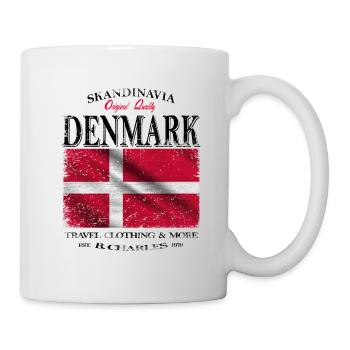 Danemark, drapeau du Danemark - Mug blanc - blanc - Droite