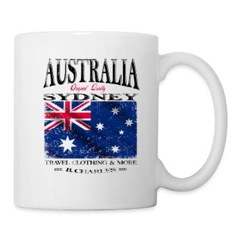 Australie, drapeau de Sydney - Mug blanc - blanc - Droite