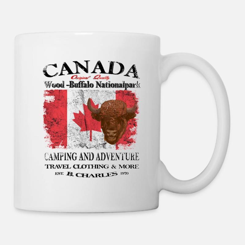 Canada, Canada, camping - Mug blanc - blanc
