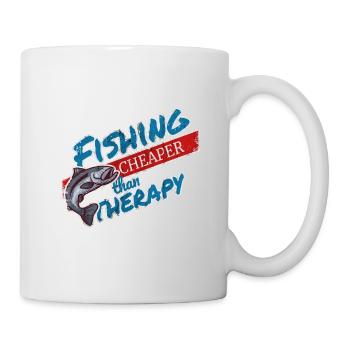 Pêche, pêche - Mug blanc - blanc - Droite