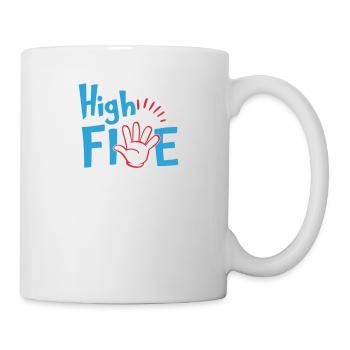 Élevé Cinq Élevé 5 - Mug blanc - blanc - Droite