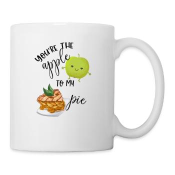 Vous êtes la pomme à ma tarte correspondant à des chemises de couple - Mug blanc - blanc - Droite