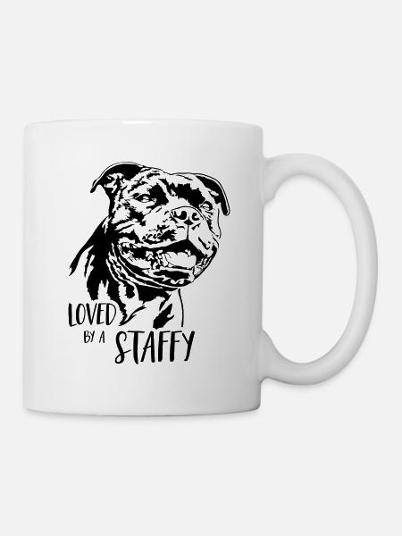 STAFFORDSHIRE BULL TERRIER Staffy Wilsigns - Mug - white