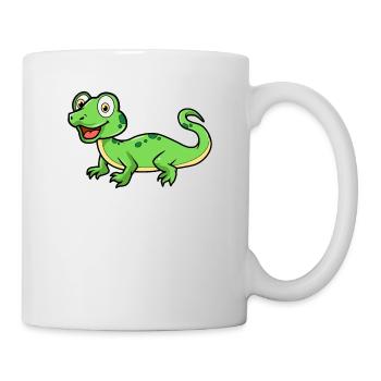 Illustration de lézard de dessin animé - Mug blanc - blanc - Droite