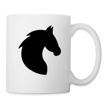 HORSE PFERD SILHOUETTE PONY - Tasse - Weiß - Rechts