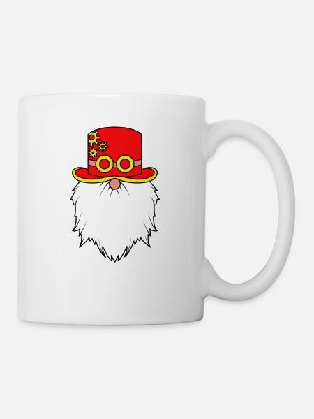 Steampunk-Zwerge - Tasse - Weiß