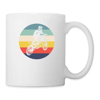 Motocross Vintage Motocross Gift Retro Motocross - Mug - white - Right