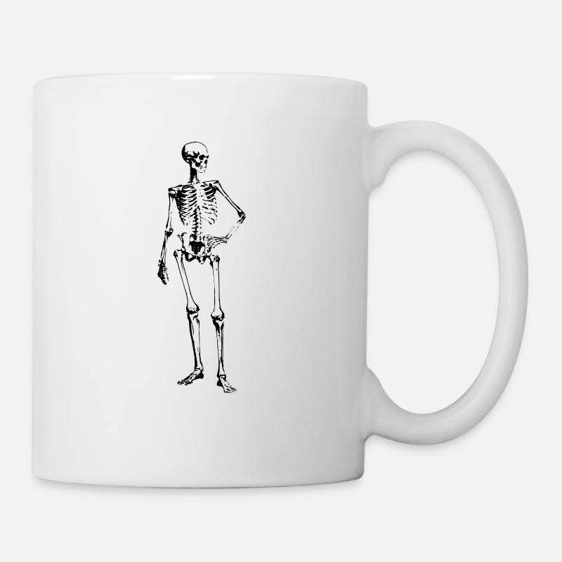 Skelett - Tasse - Weiß