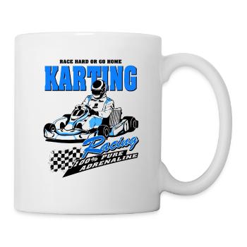 GoKart - Kartsport - Kart - Go Kart - Tasse - Weiß - Rechts
