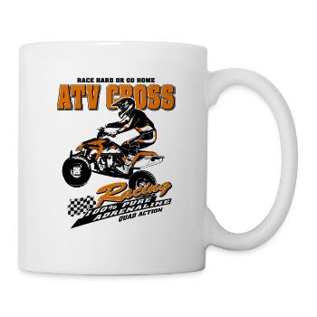 Course de quad - ATV Racer - Mug blanc - blanc - Droite