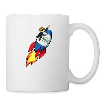 GME To the Moon Meme Stocks Wall Street Bets - Mug - white - Right