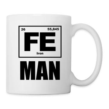 Fe Man / Iron Man - Tasse - Weiß - Rechts