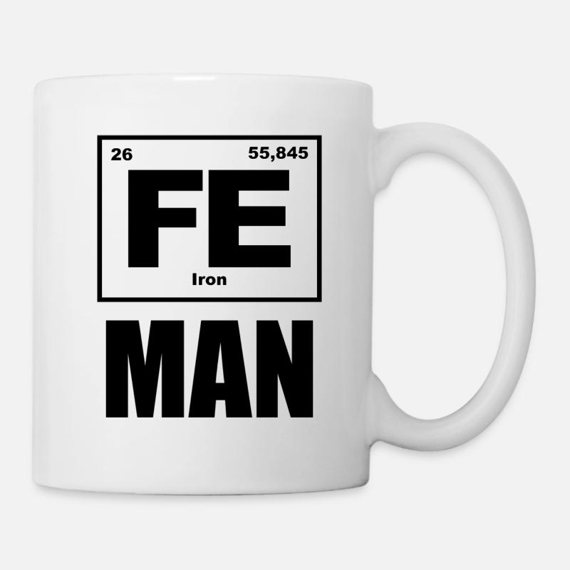 Fe Man / Iron Man - Tasse - Weiß