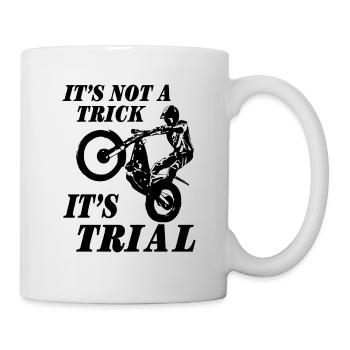 Trial - Trialsport - Moto Trial - Motorcycle Trial - Tasse - Weiß - Rechts