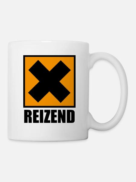 Irritant / Chemistry / Gafahrensymbol - Mug - white