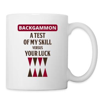 Backgammon Player Board Game Funny Sayings Gift - Mug - white - Right
