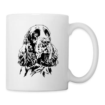 ENGLISH SPRINGER SPANIEL Portrait Wilsigns Chiens - Mug blanc - blanc - Droite