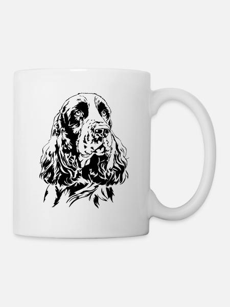 ENGLISH SPRINGER SPANIEL Portrait Wilsigns Hunde - Tasse - Weiß