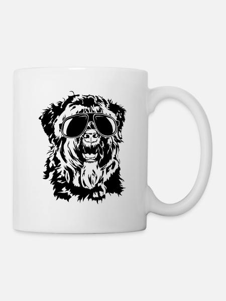 BOUVIER DES FLANDRES lunettes de soleil cool Wilsigns - Mug blanc - blanc