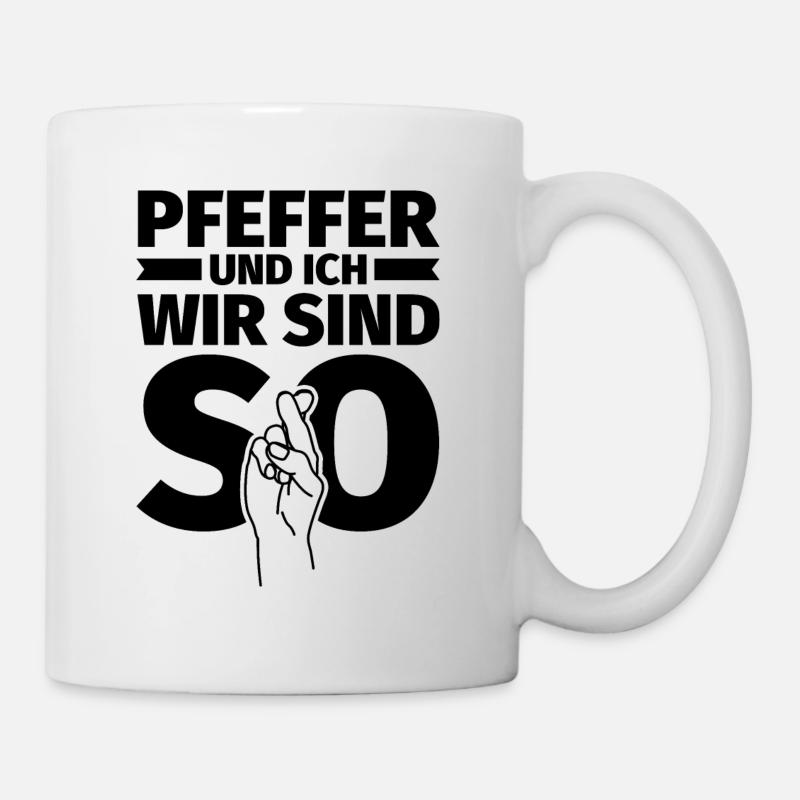 Pfeffer und ich wir sind so - Tasse - Weiß