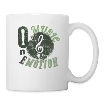One music one emotion - Mug blanc - blanc - Droite
