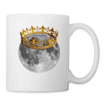 Moon with crown - Mug - white - Right