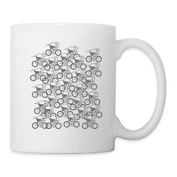 bike bike bike bikes cycling cycling club - Mug - white - Right