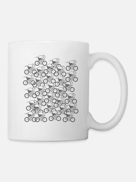 bike bike bike bikes cycling cycling club - Mug - white