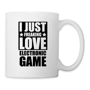 I Just Freaking Love Electronic Game Video Game Pl - Tasse - Weiß - Rechts