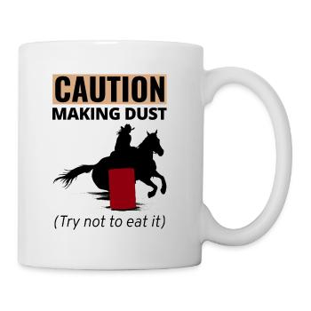 Barrel Racer Racing Reiten Reiten Rennen Rodeo - Tasse - Weiß - Rechts