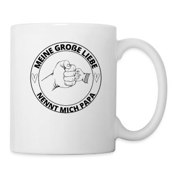 Papa Kind Liebe - Tasse - Weiß - Rechts