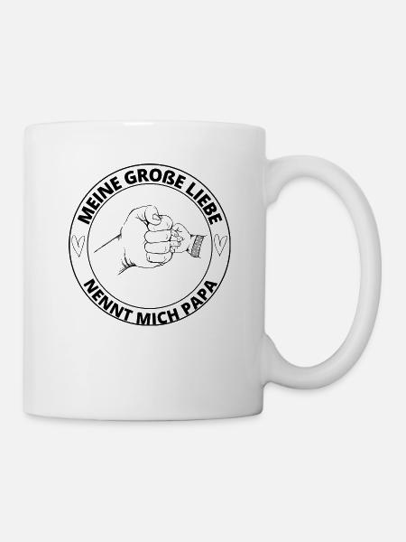 Papa Kind Liebe - Tasse - Weiß