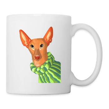 Podenco - Tasse - Weiß - Rechts