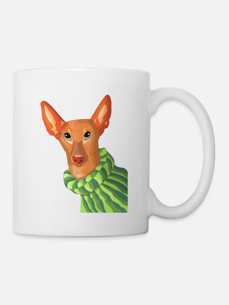 Podenco - Tasse - Weiß