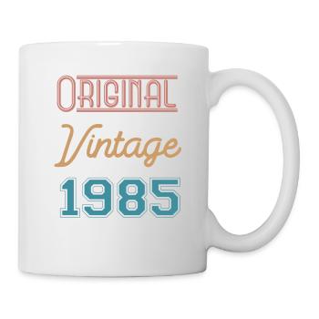 1985 - Vintage Original - Jubiläum - Tasse - Weiß - Rechts