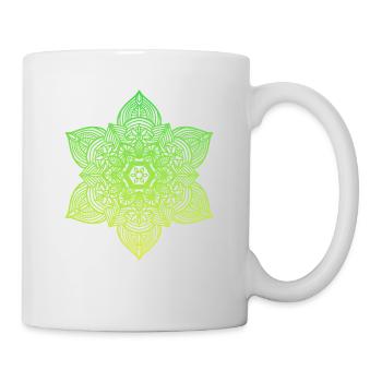 Mandala - Tasse - Weiß - Rechts